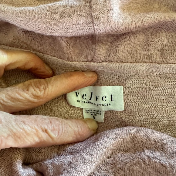 Velvet off the shoulder sweater - Picture 2 of 3